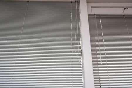 Venetian blinds, close up image as background texture, window decoration