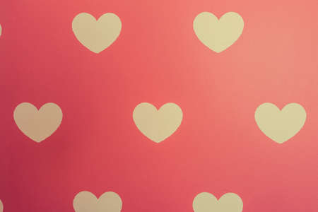 romantic wallpaper with hearts texture background pink. valentines conceptの写真素材