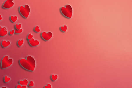 romantic wallpaper with hearts texture background pink. valentines concept