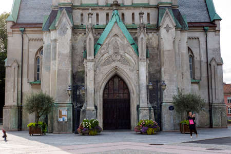 Kristansand, Norway, Domkirke December, 2018: Church in Kristiansandの写真素材
