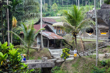 Indonesia Bali Sept 20, 2019 Gunung Kawi Temple in Ubud,のeditorial素材