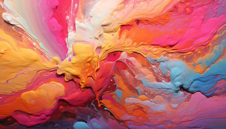 Colorful abstract painting background. Liquid marbling paint background. Fluid painting abstract texture. Intensive colorful mix of acrylic vibrant colors. background texture art designの素材