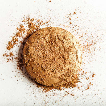 crushed make-up products - beauty and cosmetics styled conceptの写真素材