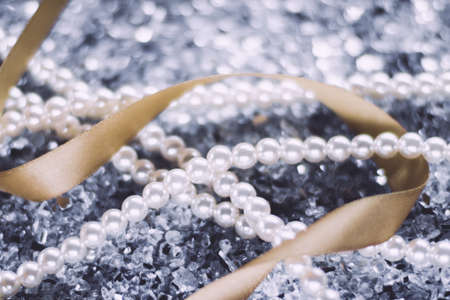 jewelry and luxury gift for her styled concept - wonderful pearl jewelleryの写真素材