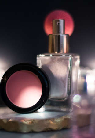 luxury make-up products, cosmetic set - beauty makeup styled conceptの写真素材