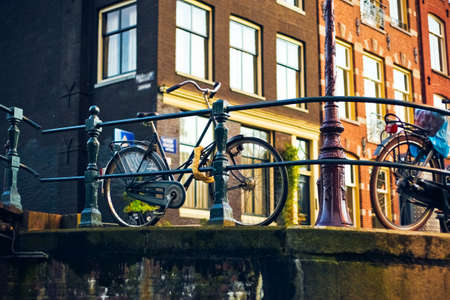 Amsterdam city, Netherlands - travel in Europe concept, elegant visualsの写真素材