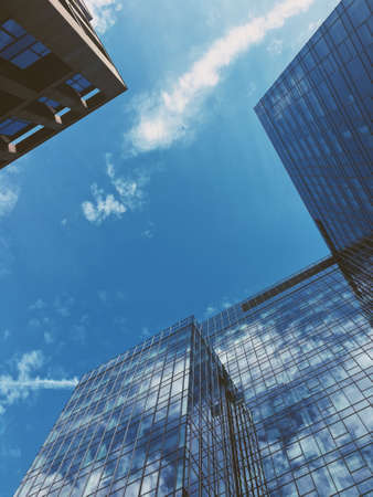 modern architecture - city, financial district, business and finance environment concept, elegant visualsの写真素材