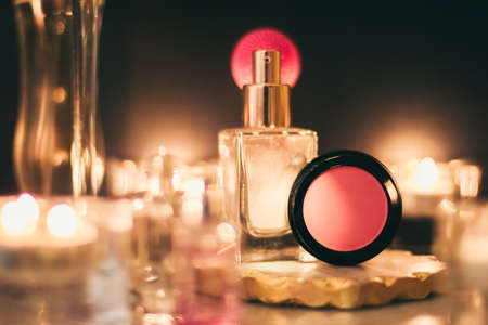 luxury make-up products, cosmetic set - beauty makeup styled concept, elegant visualsの写真素材