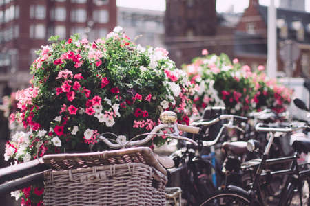 Amsterdam city, Netherlands - travel in Europe concept, elegant visualsの写真素材