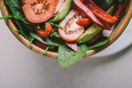 green vegetarian salad - diet and healthy eating recipes styled concept, elegant visualsの写真素材