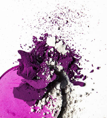 crushed make-up products - beauty and cosmetics styled concept, elegant visualsの写真素材