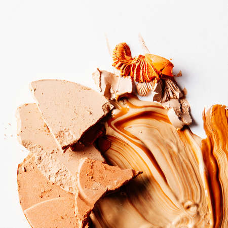 crushed make-up products - beauty and cosmetics styled concept, elegant visuals