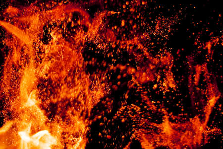 hot fire flames - abstract background and texture concept, elegant visuals
