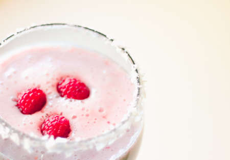 raspberry smoothie - healthy eating recipe styled concept, elegant visuals