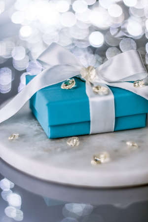 gift for her on valentine's day - holiday styled presents concept