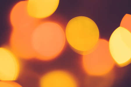vintage lights abstract background, defocused - holiday and retro styled concept