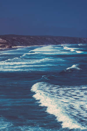 View of a beautiful coastline, Atlantic ocean in Europe  - travel, vacation and summer concept. Your...
