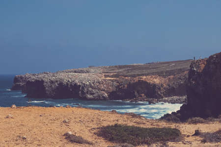 View of a beautiful coastline, Atlantic ocean in Europe  - travel, vacation and summer concept. Your...