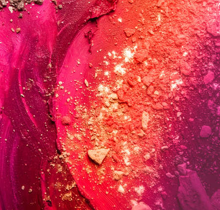 Artistic make-up composition - creative background, beautiful textures and colourful cosmetics design concept. Beauty is an art formの写真素材