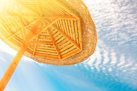 There's no place like a sunny beach - travel destinations, dream vacation and summer concept. This is the best escapeの写真素材