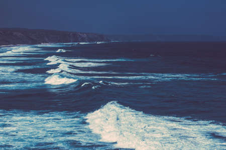 View of a beautiful coastline, Atlantic ocean in Europe  - travel, vacation and summer concept. Your...