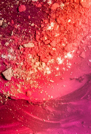 Artistic make-up composition - creative background, beautiful textures and colourful cosmetics design concept. Beauty is an art formの写真素材