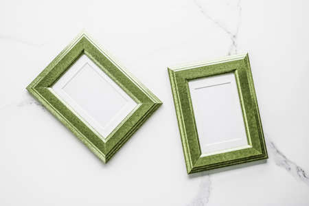 Modern feminine, artwork mock up, luxury design concept. Decorate with chic and style - Green photo...