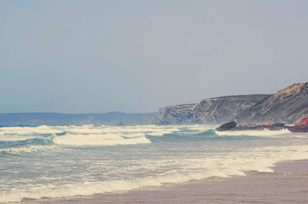 Coastal art print, holiday destination and travel concept - Atlantic ocean coast in Europeの写真素材