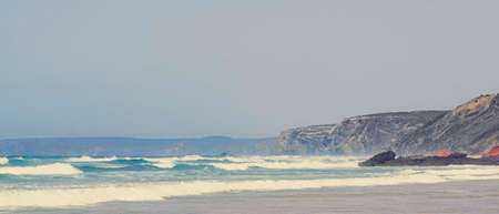 Coastal art print, holiday destination and travel concept - Atlantic ocean coast in Europe