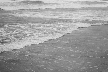 Coastal art print, monochrome and seascape concept - Atlantic ocean coast scenery, fine artの写真素材