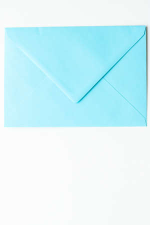 Communication, newsletter and business concept - Envelopes on marble background, messageの写真素材