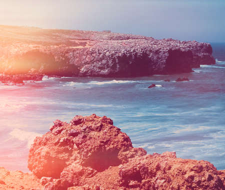 Coastal art print, holiday destination and travel concept - Dreamy ocean coast in summerの写真素材
