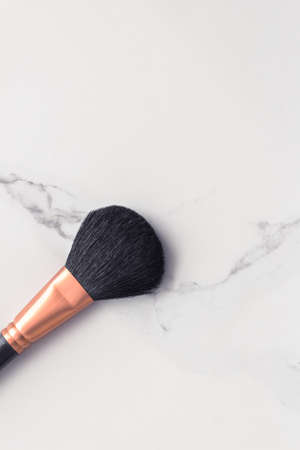 Modern feminine lifestyle, blog background and styled stock concept. Beauty and  fashion inspiration - Make-up and cosmetics flatlay on marbleの写真素材