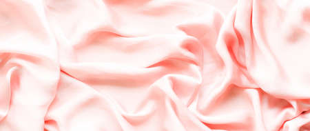 Luxury soft silk background texture - elegant fabric textures, abstract backgrounds and modern pastel colours conceptの写真素材