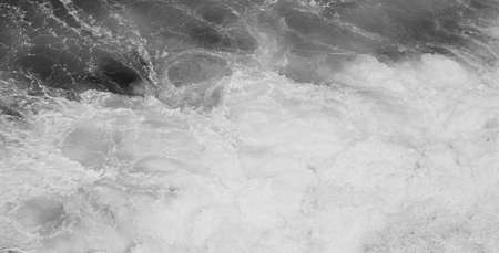 Coastal art print, monochrome and seascape concept - Atlantic ocean coast scenery, fine artの写真素材