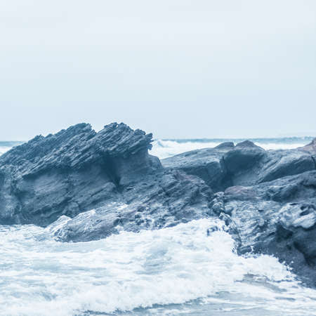 Nature, vacation and summer concept - Ocean coast view, perfect travel and holiday destinationの写真素材