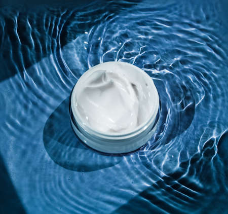 Moisturizing beauty cream, skincare and spa cosmetics - Anti-age product, luxury body care and organic science conceptの写真素材