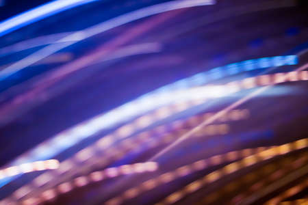 Technology, defocused textures and futuristic design concept - Neon lights background, abstract...