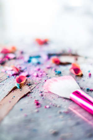 Beauty textures, mua products and shopping concept - Art of makeup, cosmetic background for beauty,...