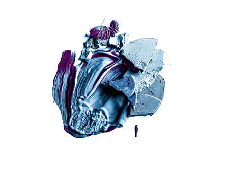 Beauty texture, cosmetic product and art of make-up concept - Crushed eyeshadow, powder and liquid...