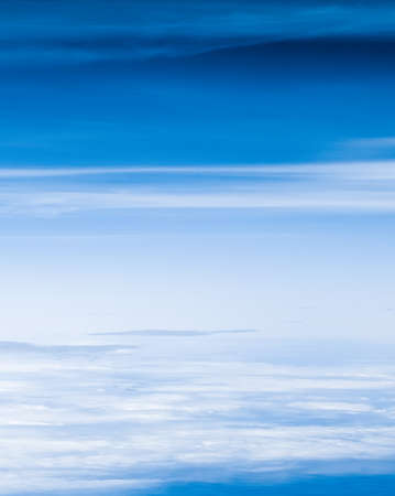 Nature backdrop, solar energy and spiritual concept - Blue sky background, white clouds and bright...