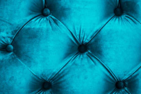 Furniture design, classic interior and royal vintage material concept - Blue luxury velour quilted...