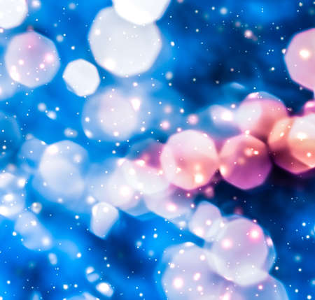 Christmas lights, New Years Eve fireworks and abstract texture concept - Magic sparkling shiny...