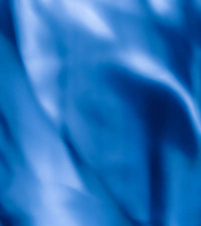 Holiday branding, beauty glamour and cyber backgrounds concept - Blue abstract art background, silk texture and wave lines in motion for classic luxury designの写真素材