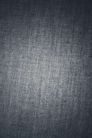 Textile material, natural surface and vintage decor texture concept - Decorative gray linen fabric textured background for interior, furniture design and art canvas backdropの写真素材