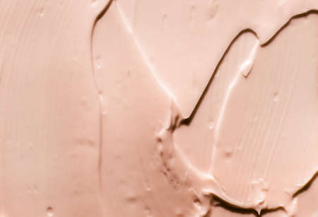 Glamour, branding and makeup art concept - Beige cosmetic texture background, make-up and skincare cosmetics product, cream, lipstick, moisturizer macro as luxury beauty brand, holiday flatlay designの写真素材