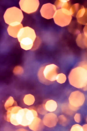 Vintage Christmas lights, New Years Eve fireworks and abstract texture concept - Glamorous golden...