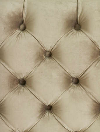 Furniture design, classic interior and royal vintage material concept - Luxury velour quilted sofa upholstery with buttons, elegant home decor texture and backgroundの写真素材