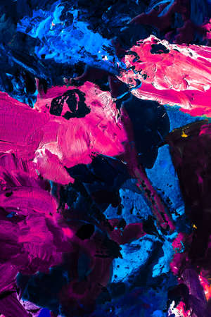 Painted texture, artistic backdrop and modern painting concept - Abstract acrylic paint strokes, art brush flatlay backgroundの写真素材