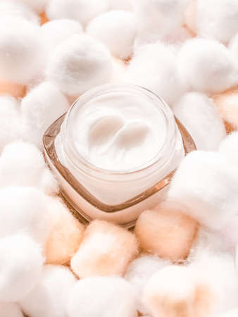 Cosmetic branding, moisturizing emulsion and facial care concept - Luxury face cream for sensitive...